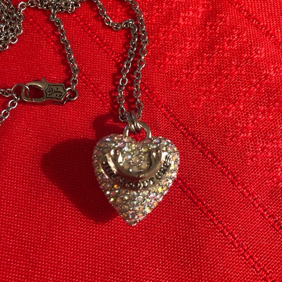 Vintage Juicy Couture Puffy Heart Necklace - Picture 7 of 11